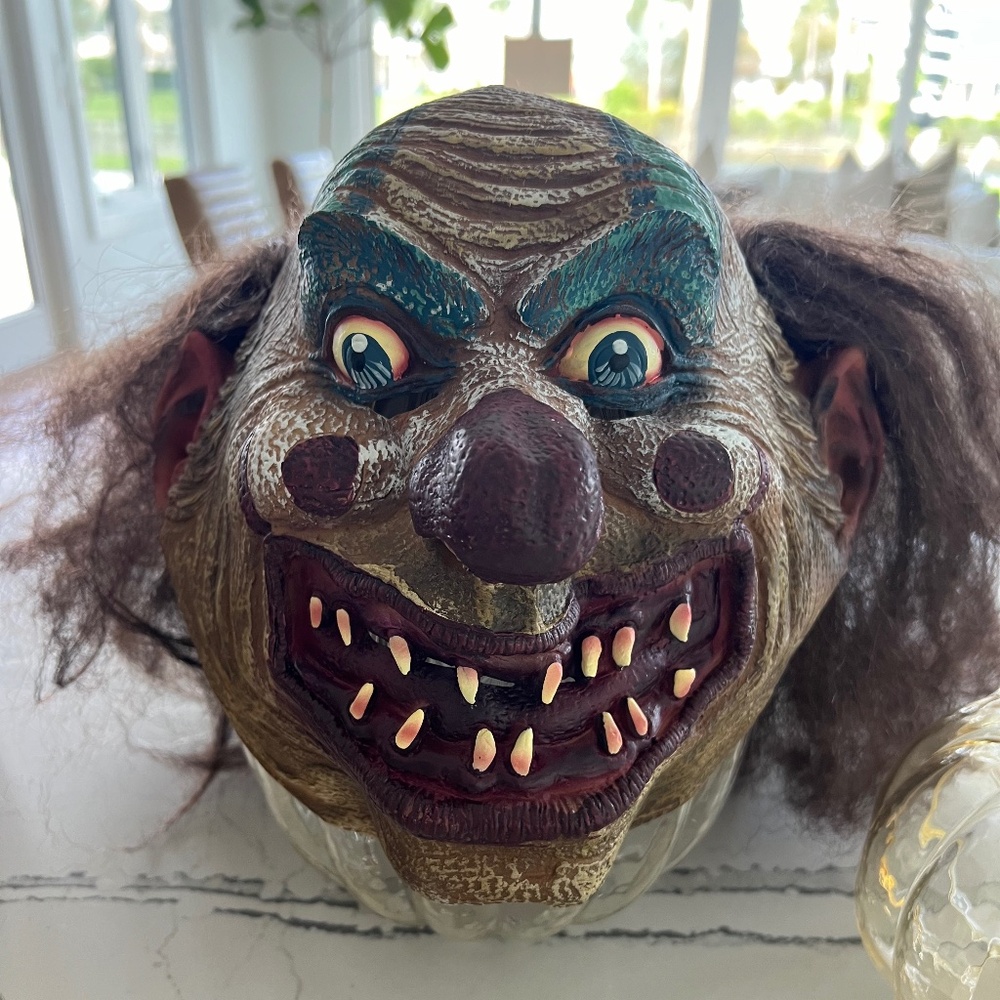 Scary Clown Rubber Halloween mask